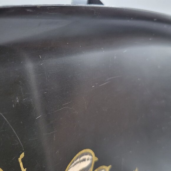 Couroc Chickadees on Branch Rectangular Tray Hand Inlaid Wood - Picture 4 of 6